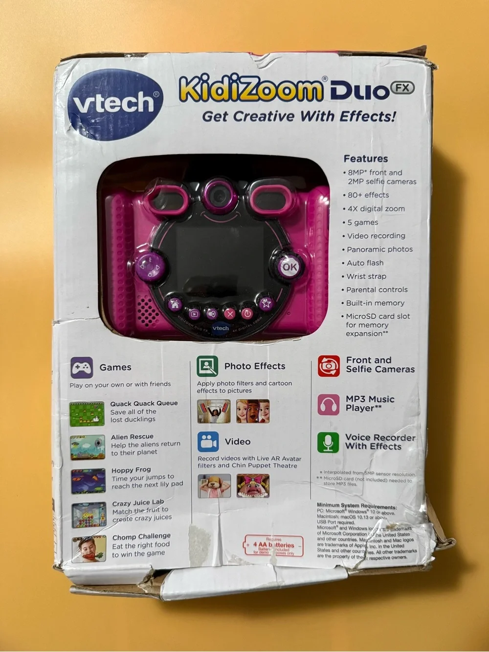 VTech KidiZoom Duo FX Pink Kids 8MP Digital Camera with Games and Effects - Picture 2 of 8